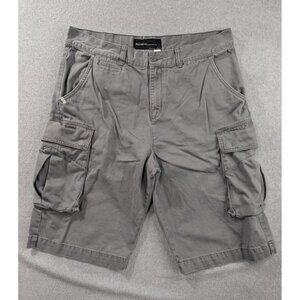 Rocawear Shorts Mens Size 42 Gray Cargo Pockets High Rise 100% Cotton